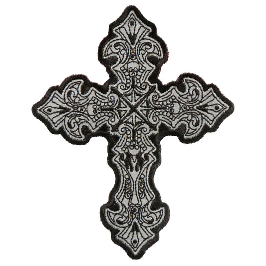 4" x 5" Reflective Crucifix Patch