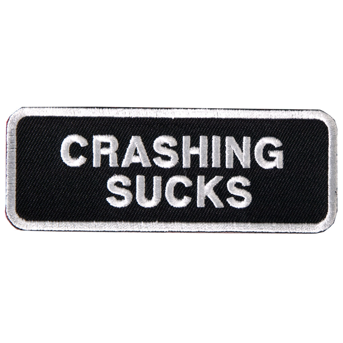 PPL9012 Crashing Sucks 4" x 2" Patch