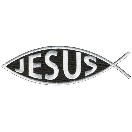 PPL9077 Jesus Inside Fish 5" x 2" Patch