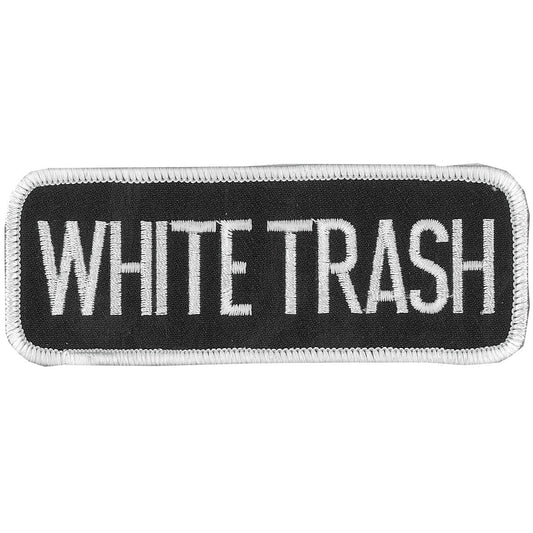 PPL9087 White Trash 4" x 2" Patch