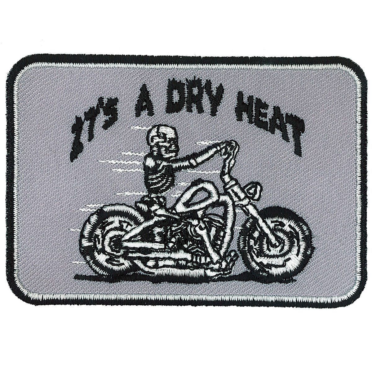 Skeleton Bike 4" x 3" Patch