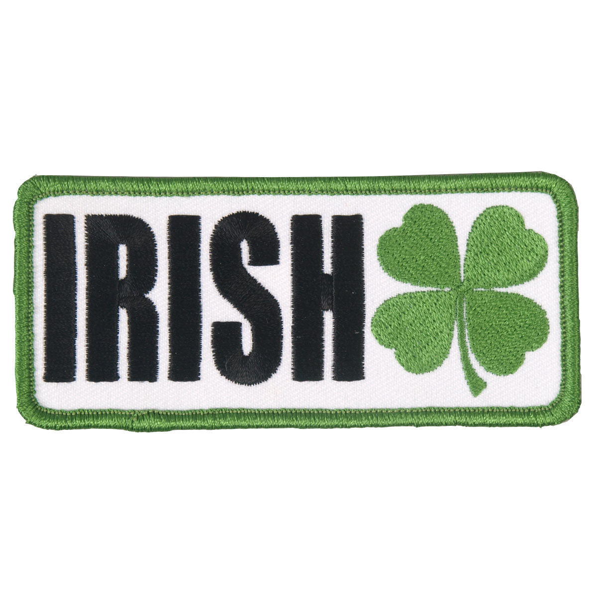 Irish Clover Embroidered 4" x 2" Patch