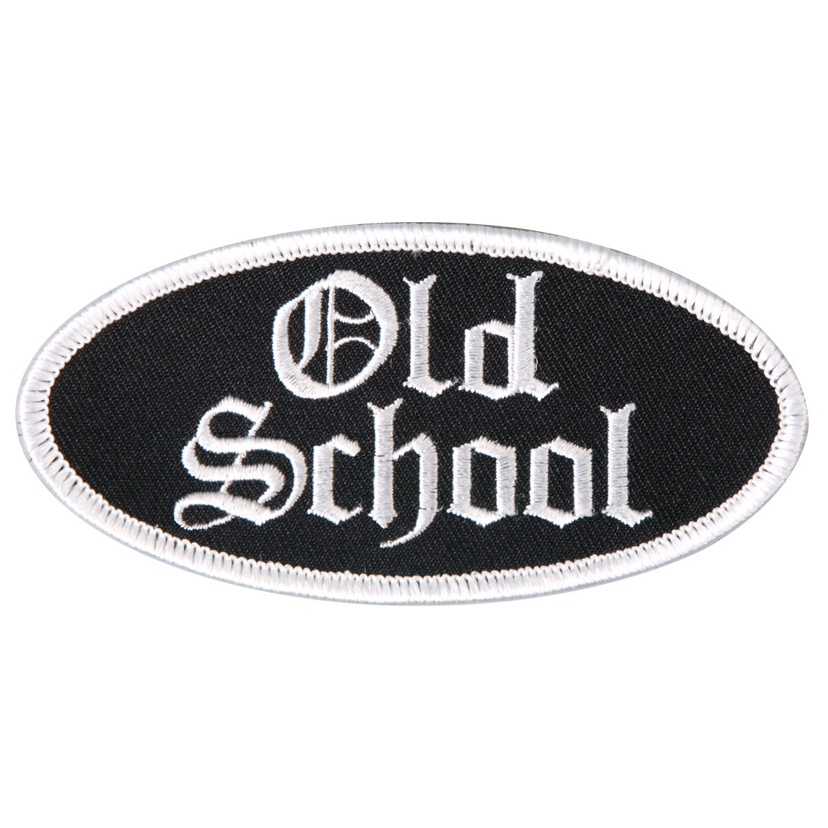 Old School Oval 4" x 2" Patch