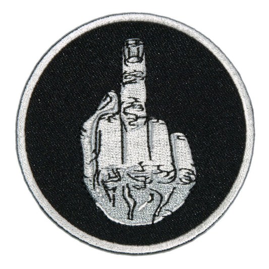 PPL9375 Circle Middle Finger 3" x 3" Patch