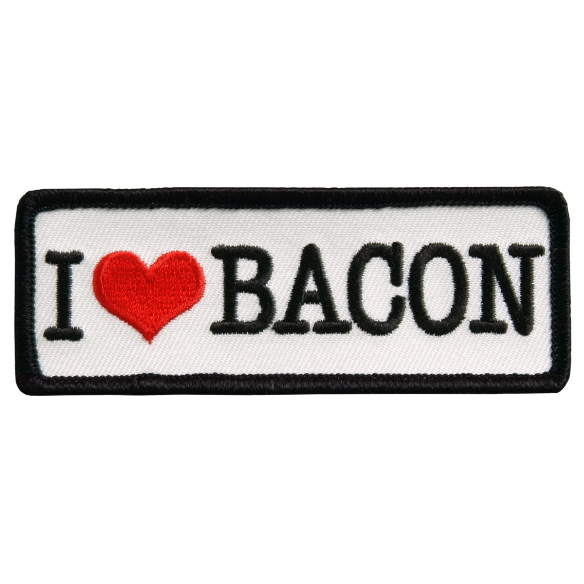PPL9381 I Love Bacon 4" x 2" Patch