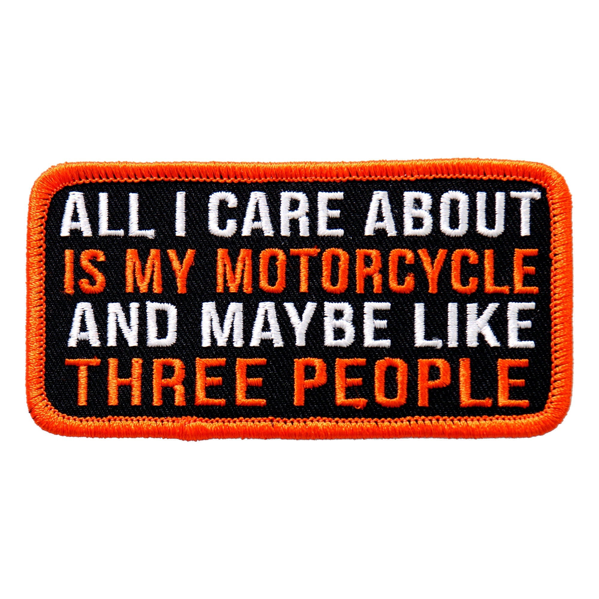 All I Care About 4"x2" Patch