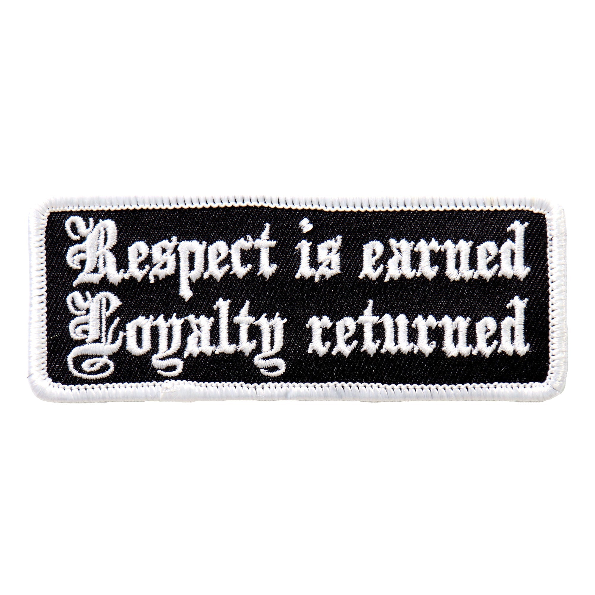 PPL9498 Respect Is Earned 4"x1" Patch