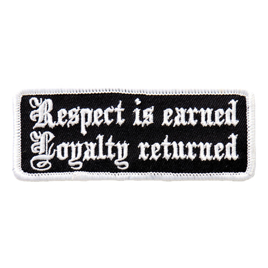 PPL9498 Respect Is Earned 4"x1" Patch
