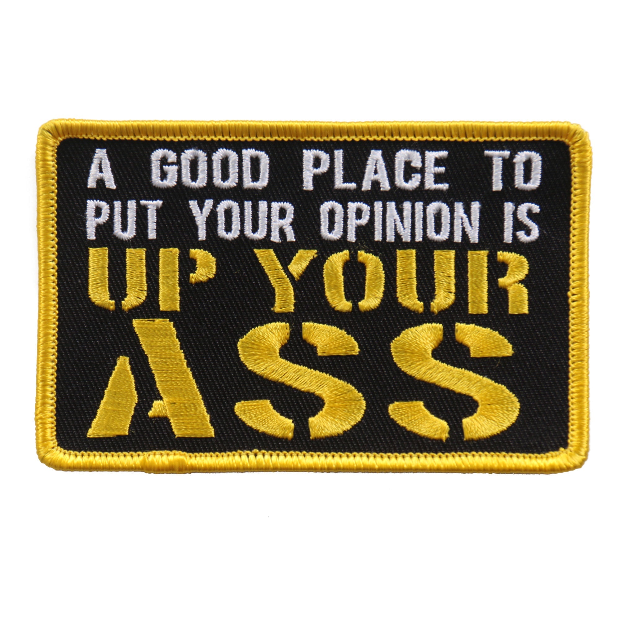 PPL9604 Up Your Ass 4"x 3" Patch