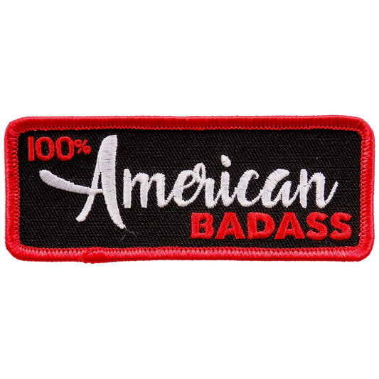 PPL9672 100% American Badass 4"x2" Patch
