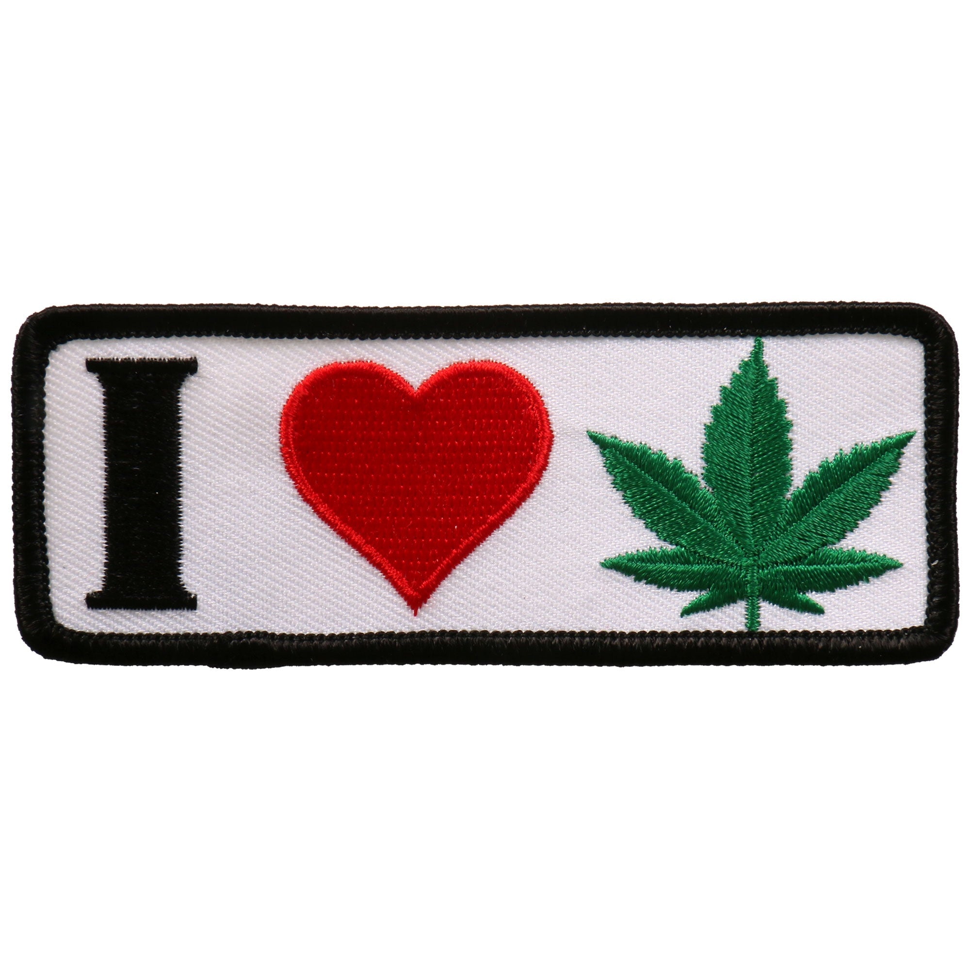I Heart Weed 4"x2" Patch PPL9684