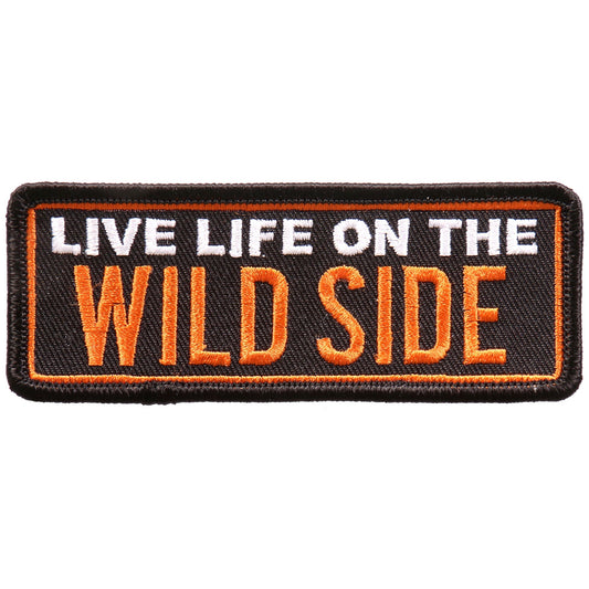 PPL9699 Live Life On The Wild 4"x2" Patch