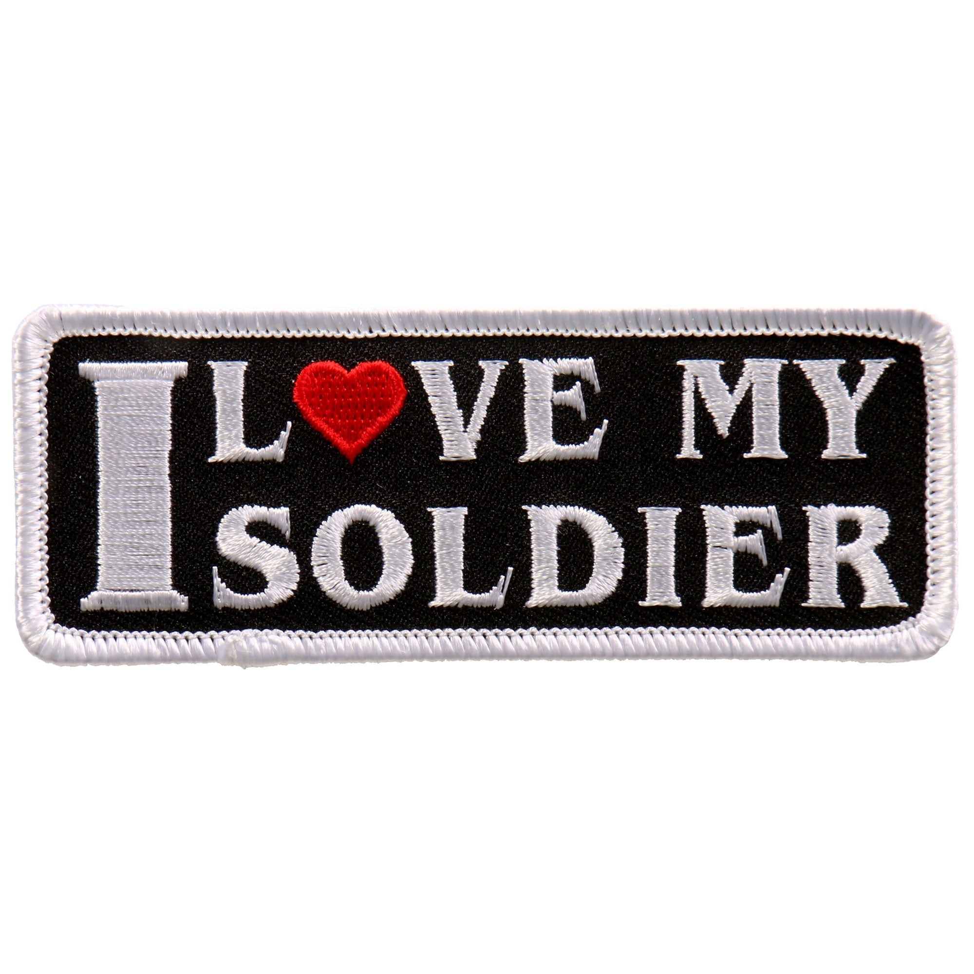 PPL9727 I Love My Soldier 4"x2" Patch