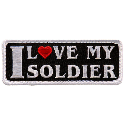 PPL9727 I Love My Soldier 4"x2" Patch