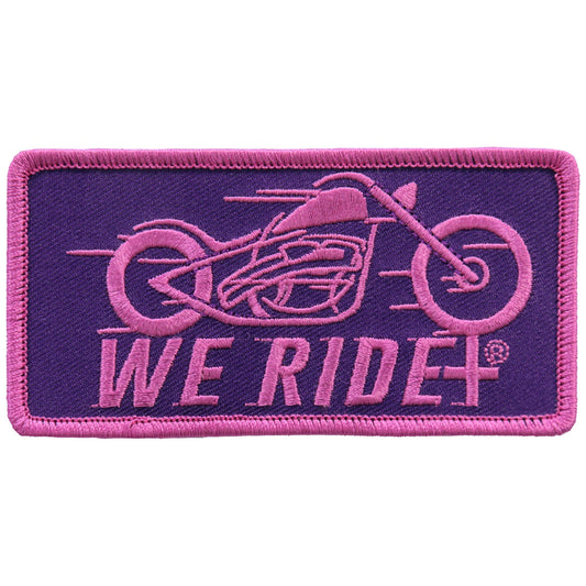 PPL9748 4 Inch We Ride Pink Bike Patch