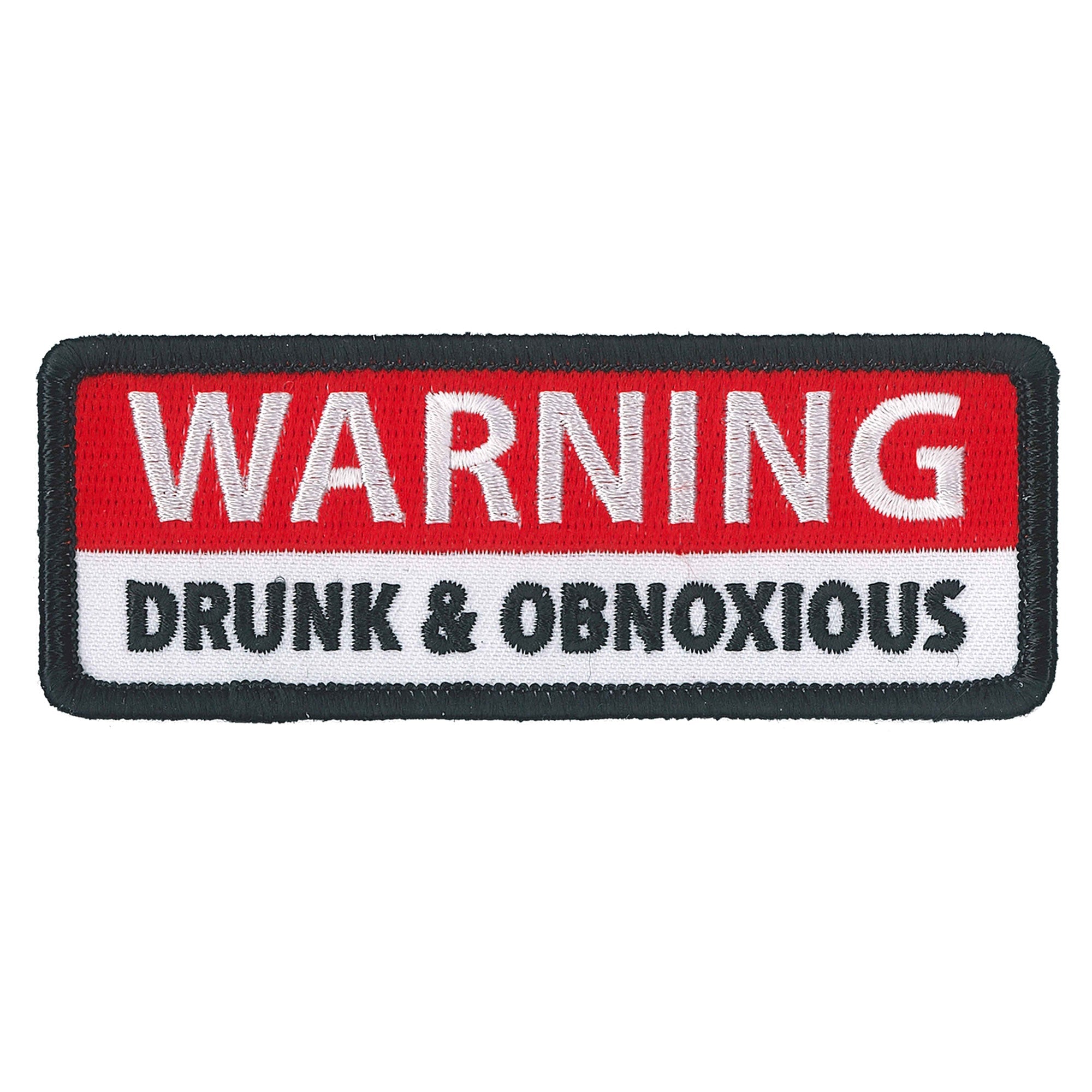 PPL9807 Warning Obnoxious 4"x 2" Patch