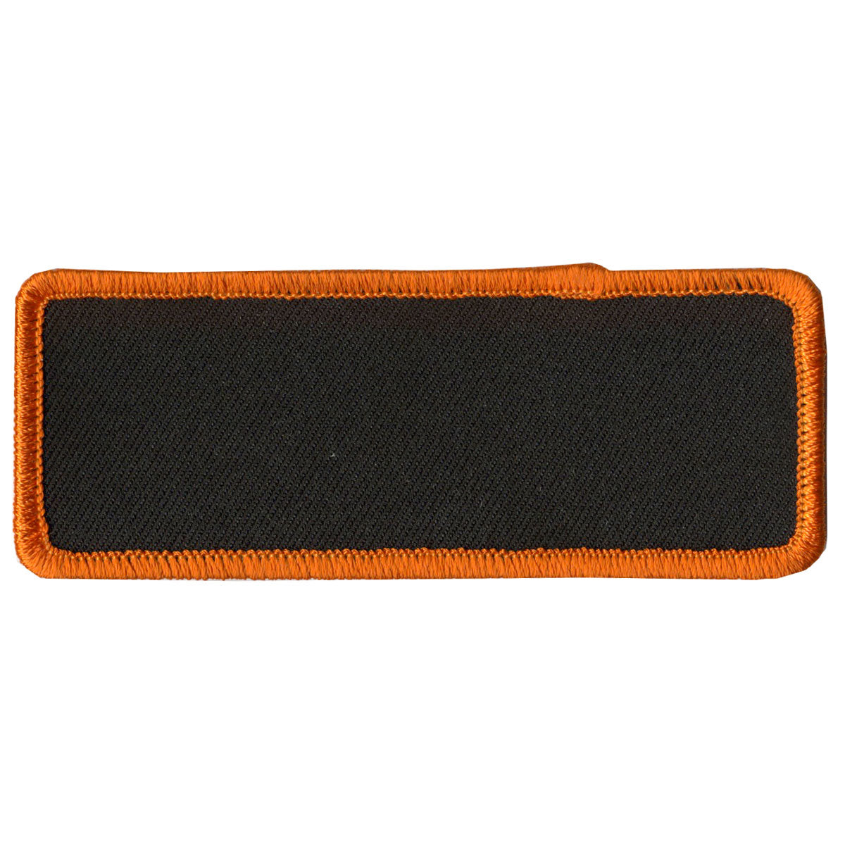 Blank w/ Orange Trim 4" x 1.5" Patch