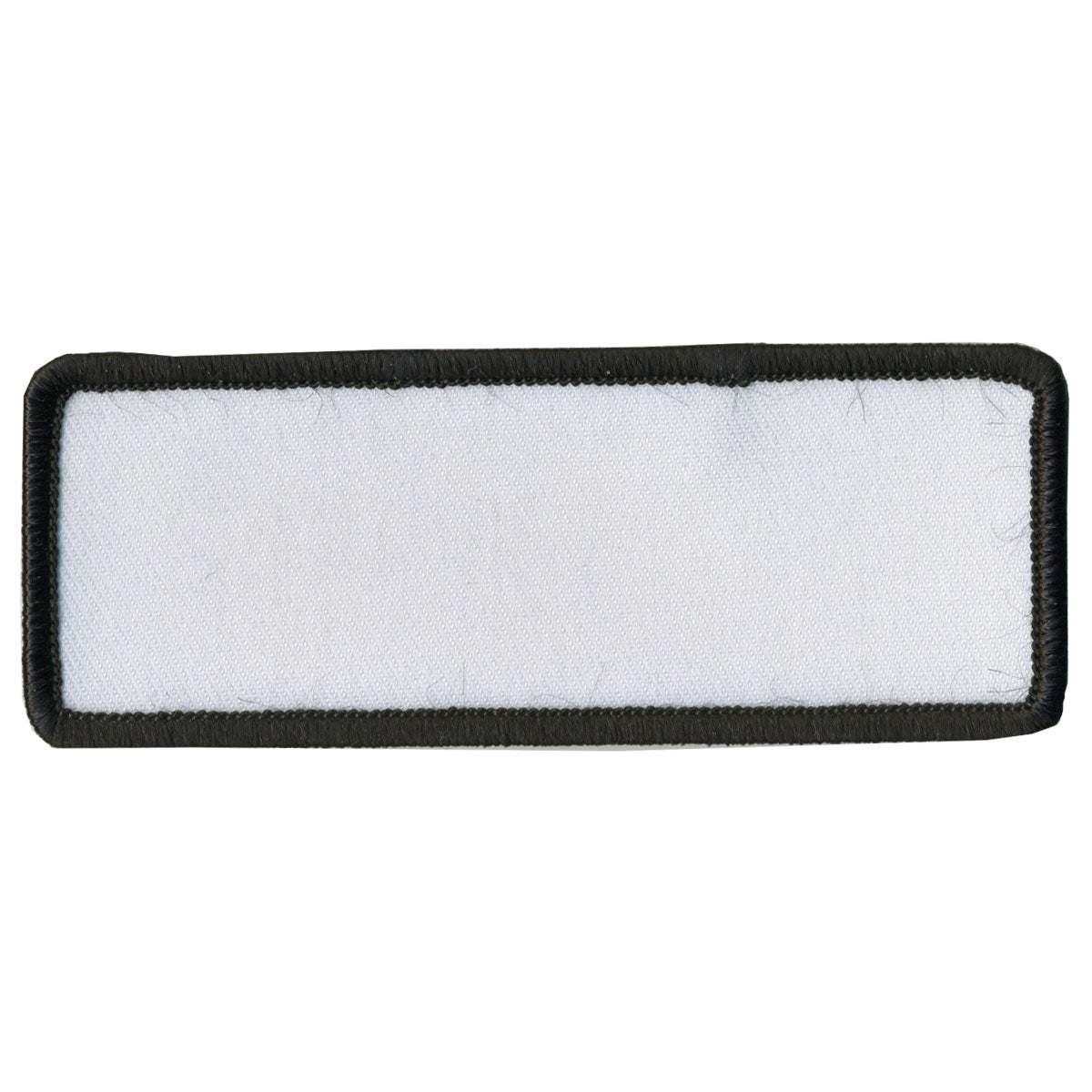 Blank White w/ Black Trim 4" x 1.5" Patch