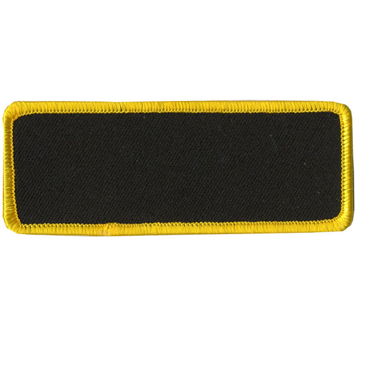 PPP1009 Blank with Yellow Trim 4" x 1.5" Patch