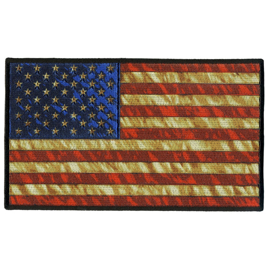 PPQ1273 Vintage American Flag 6" Patch