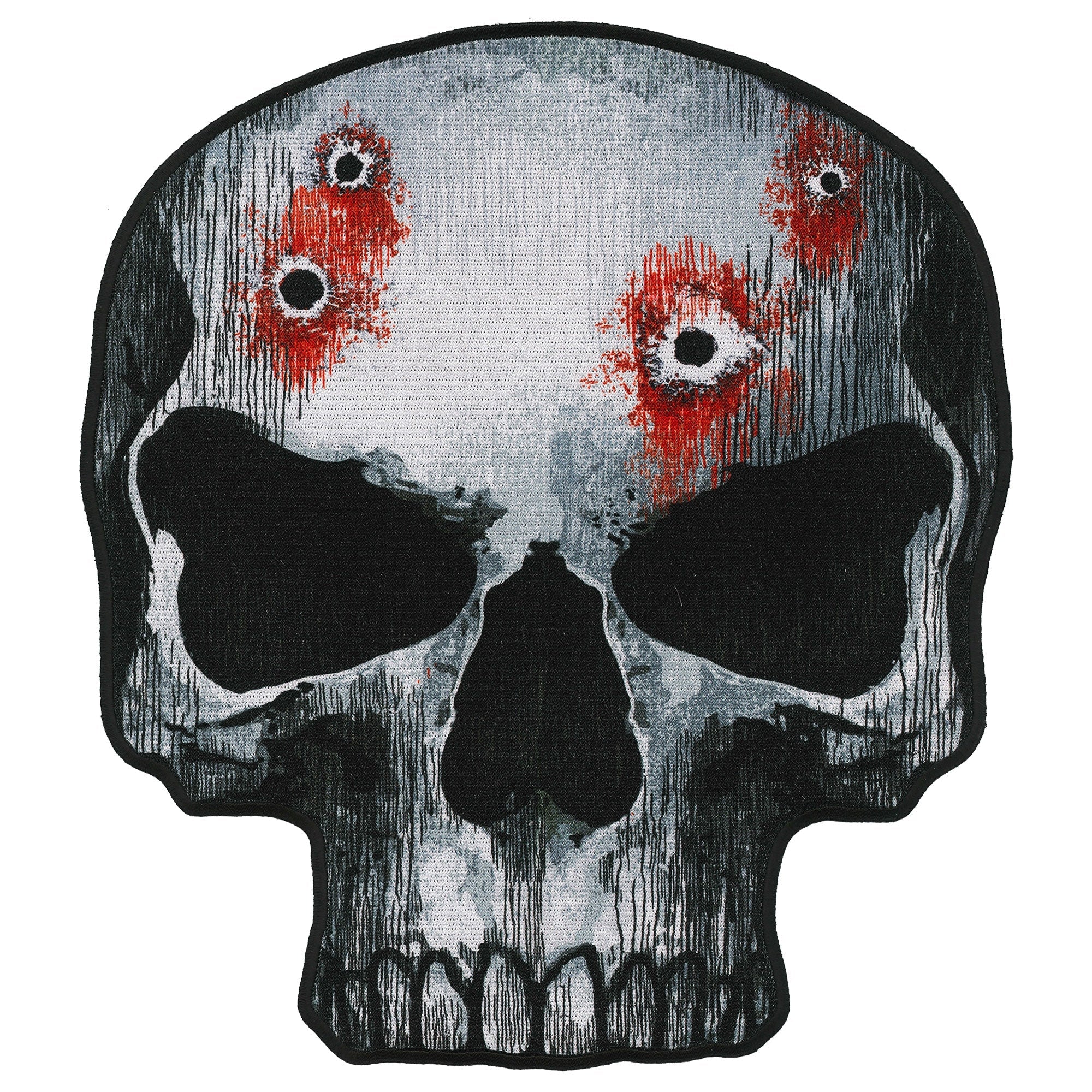PPQ1389 Jumbo Skull 10" Patch