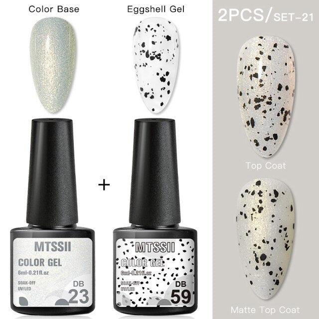 Luxury Gel Nail Polish Permanent Glossy Matte Egg Effect Elegant Stylish Eggshell Design For Women And Lady Nail Gel