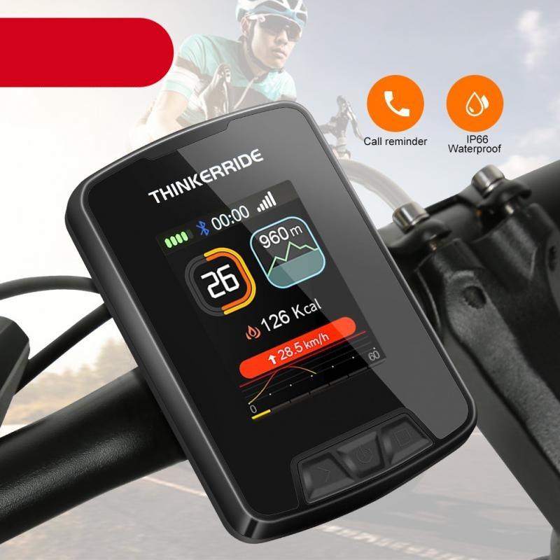 Large Display Bike Computer GPS Wireless Bike Computer Waterproof Bicycle Odometer Large Color LCD ...