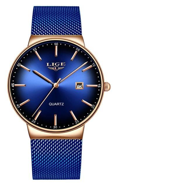 Men's Elegant  Watch With Stainless Steel Straps And Special Date Display Excellent Look Unique Design Perfect Gift