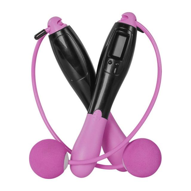 Professional Digital Wireless Calorie Electronic Counter Skipping Rope ...