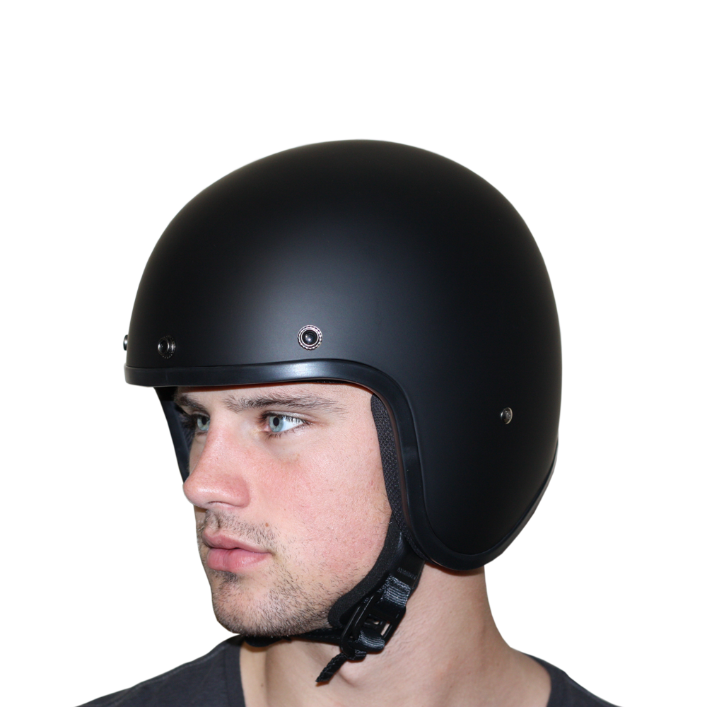 DOT Approved Daytona Cruiser Open Face Motorcycle Helmet - Men, Women & Youth - With Visor & Graphics - W/ Butterfly