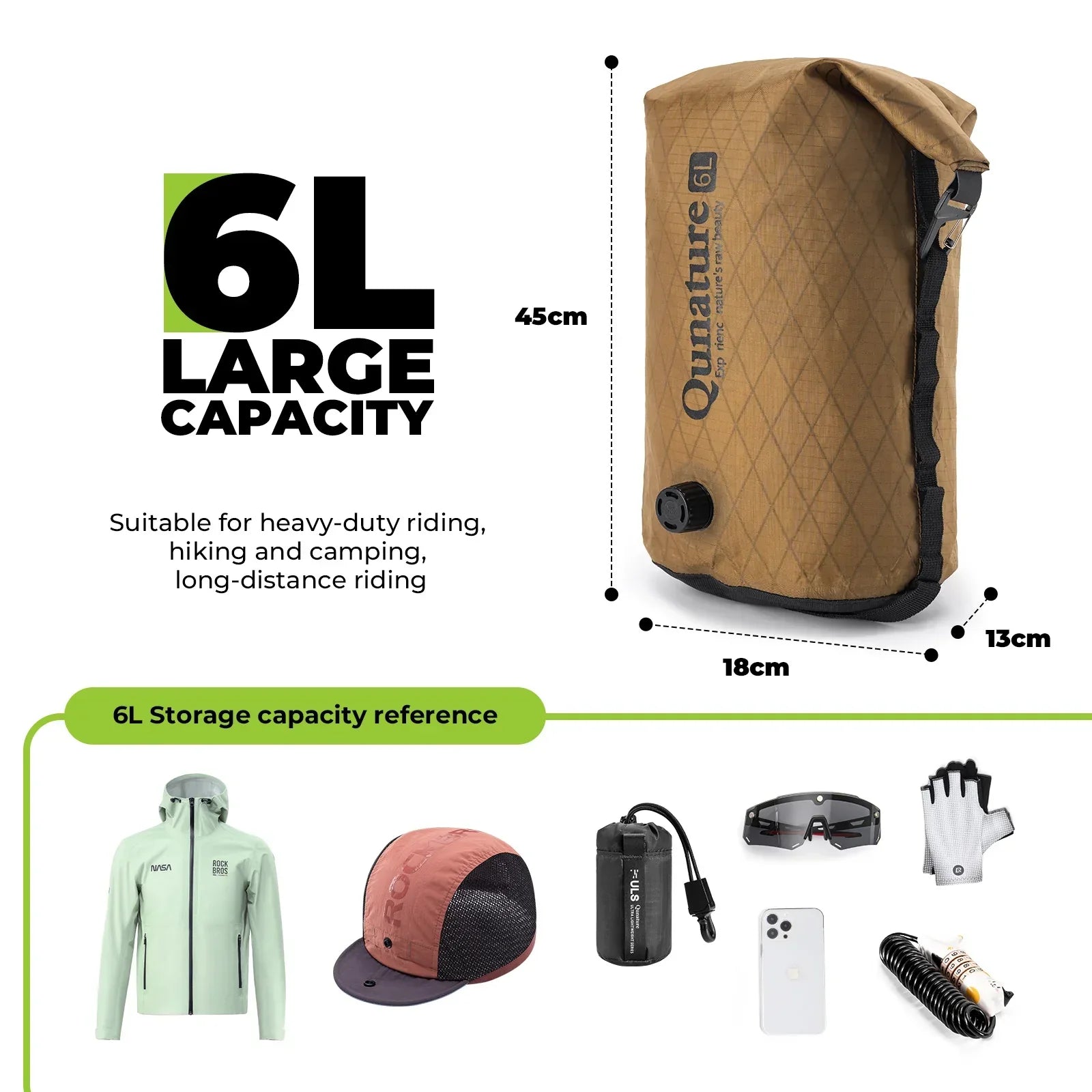 Bikepacking Front Handlebar Rack + Waterproof Compression Pack Set
