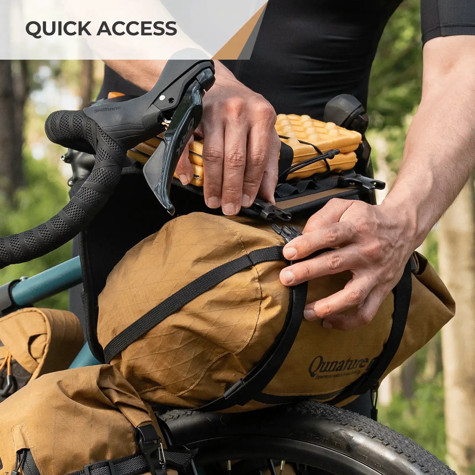 Bikepacking Front Handlebar Rack + Waterproof Compression Pack Set