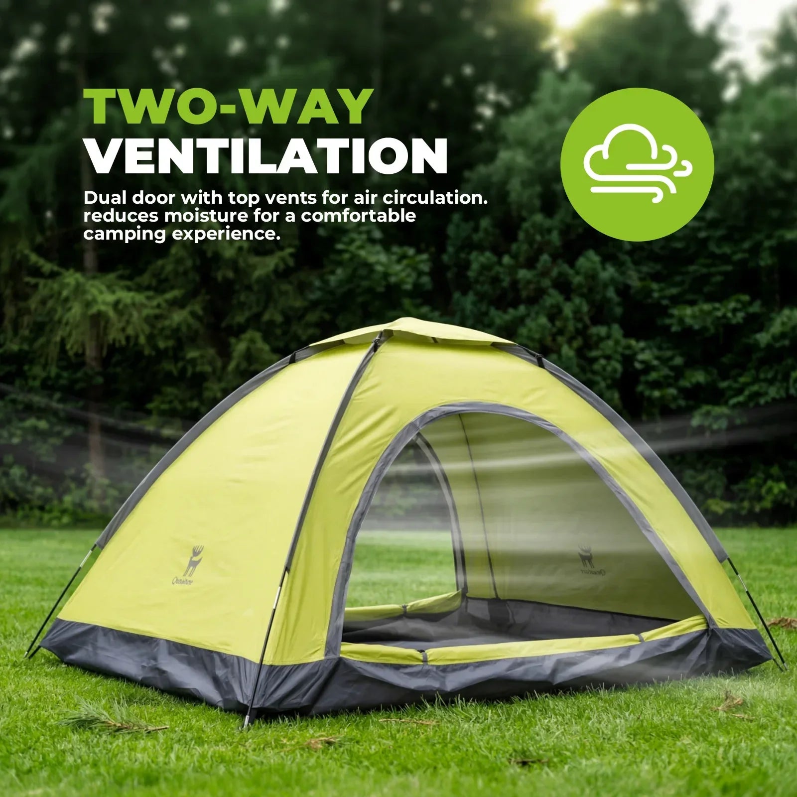 2 Person Lightweight Camping Tent UV50