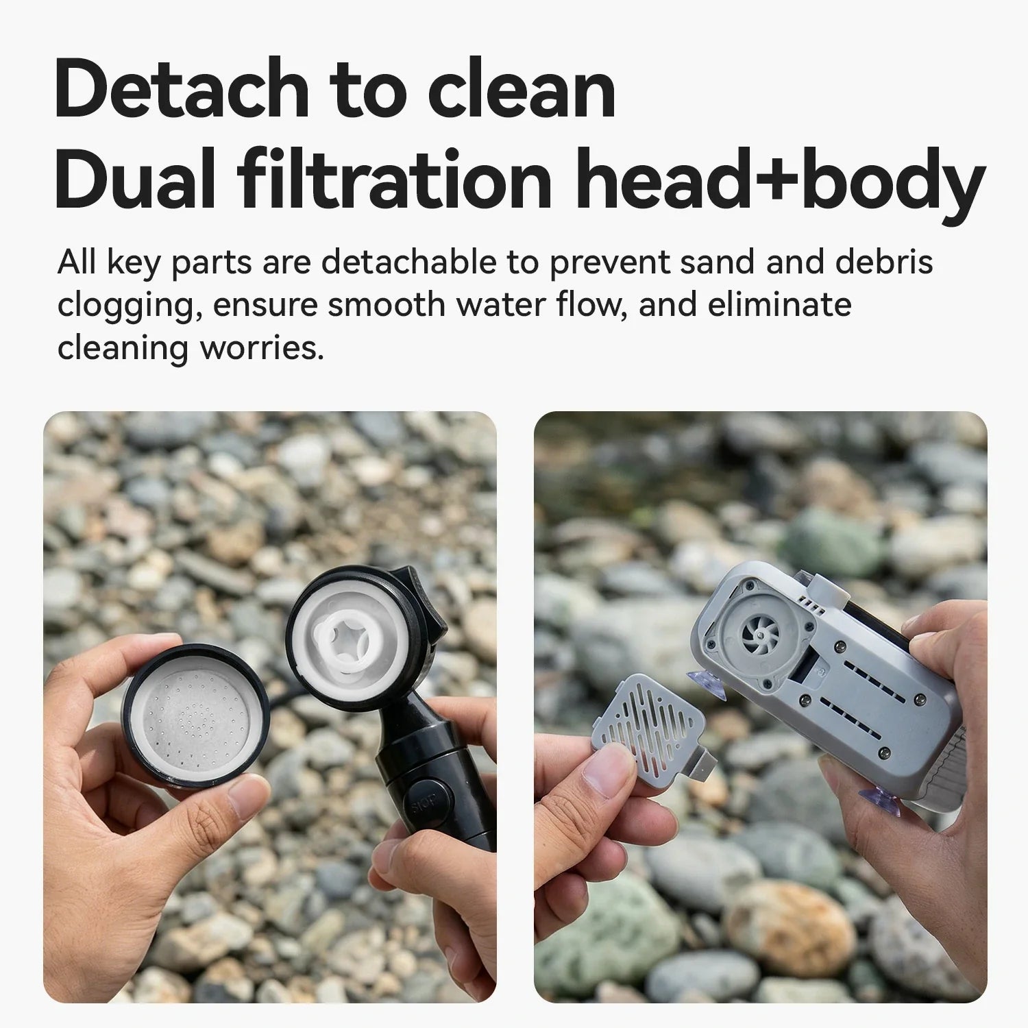 IPX8 Waterproof Rechargeable Outdoor Shower Pump