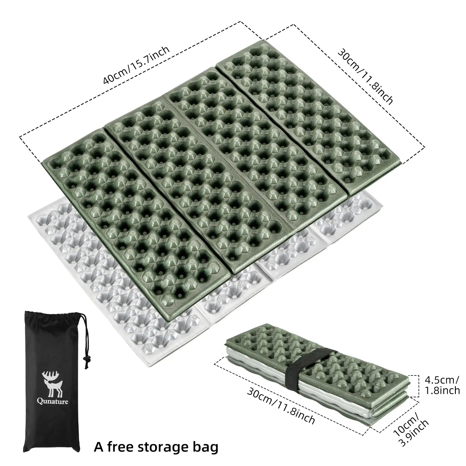 Qunature Folding Seat Pad Mat with Foam