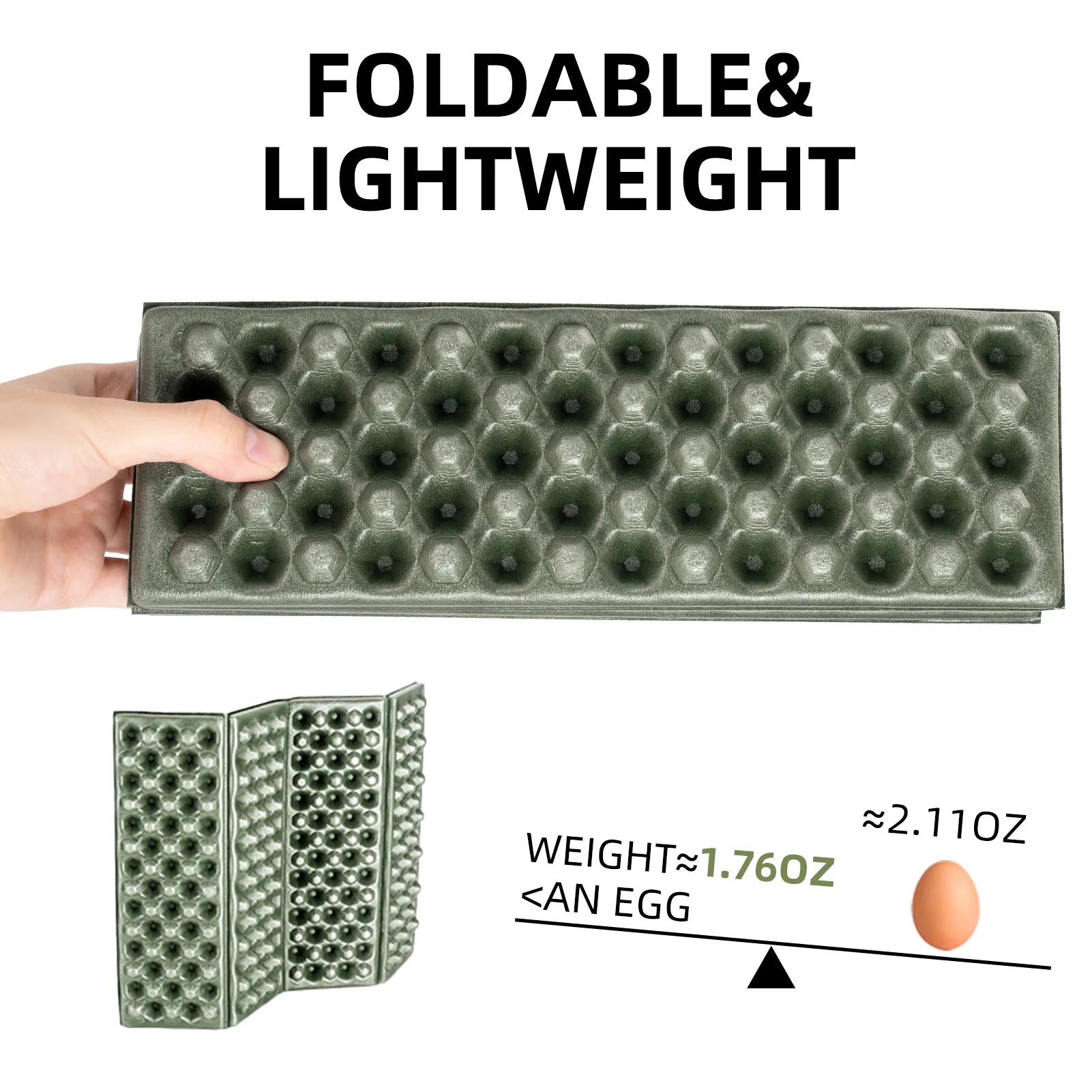 Qunature Folding Seat Pad Mat with Foam