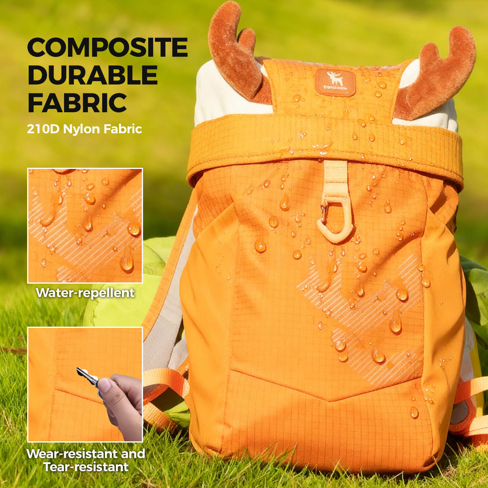 Kids Water-Repellent Hiking Backpack 8L
