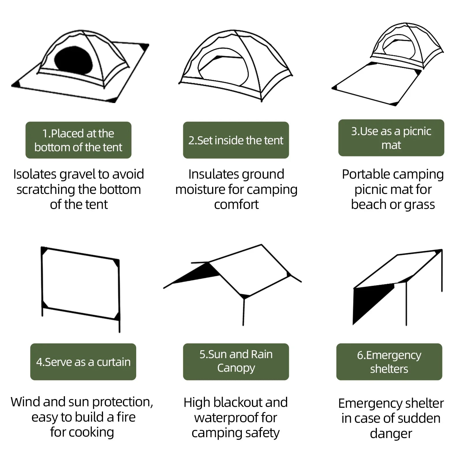 Lightweight Waterproof Picnic Blanket