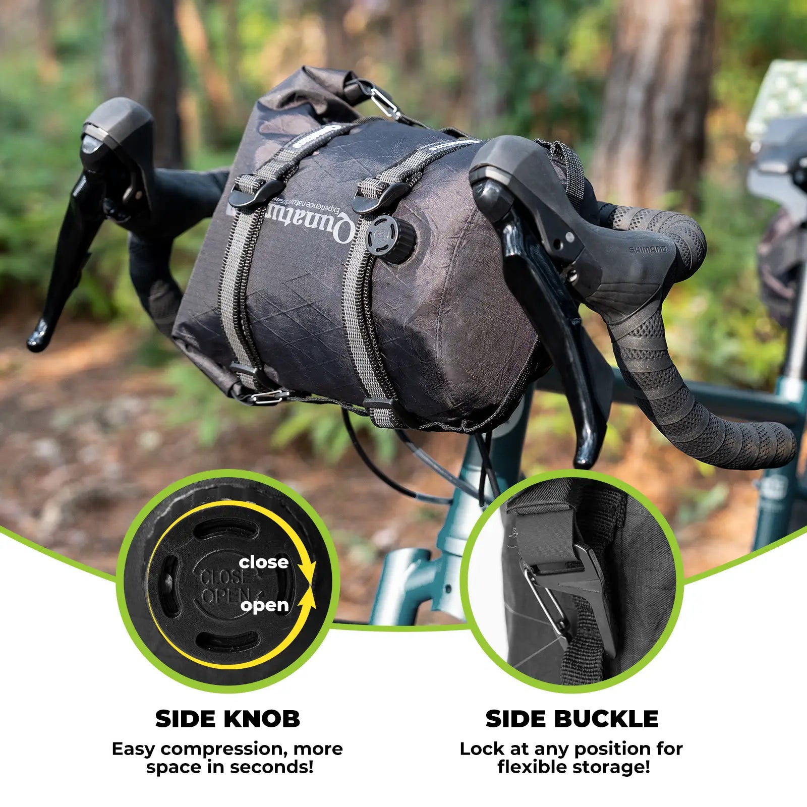 Bikepacking Waterproof Compression Bag + Rear Rack Set