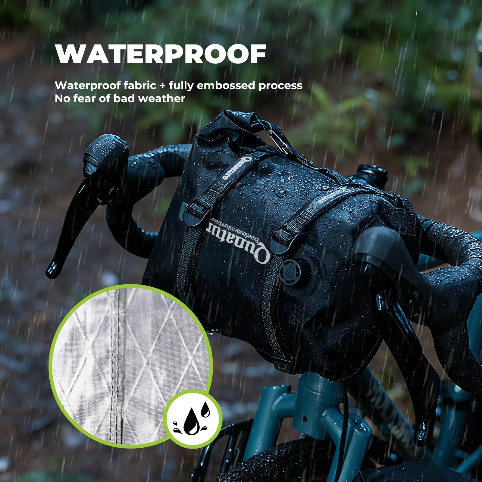Bikepacking Waterproof Compression Bag + Rear Rack Set