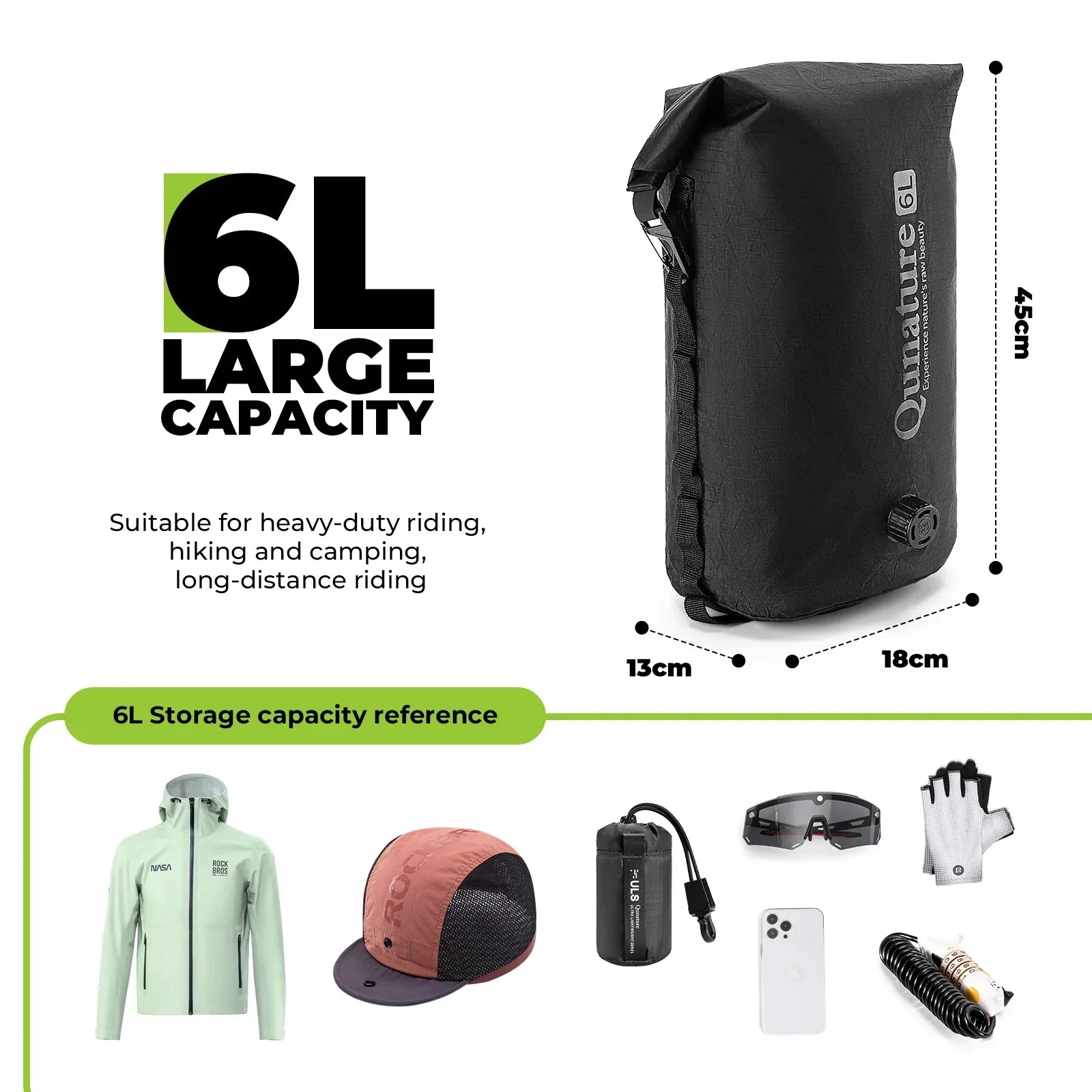 Bikepacking Waterproof Compression Bag + Rear Rack Set