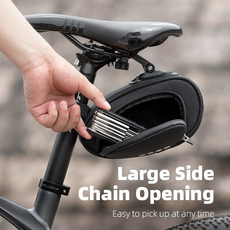biking bags rain proof Rainproof Bicycle Bag Shock Proof Bike Bag For Reflective Large Capacity  Seat Bike Bag Accessories Bag Seat Bag Bike Bag Under Seat Bicycle Bag