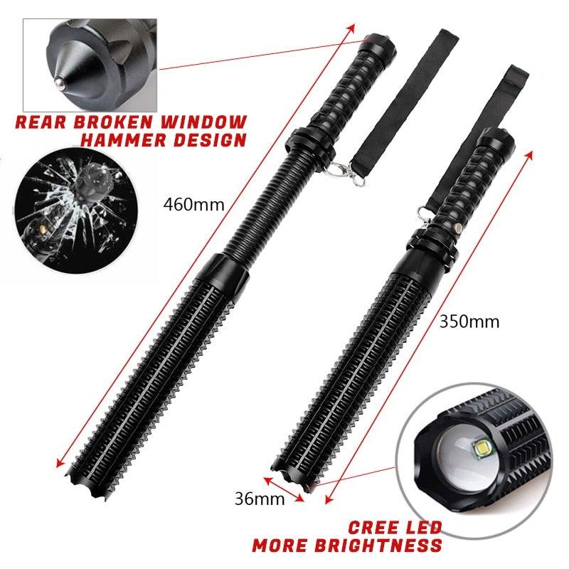 Baseball Led Flashlight Rechargeable Adjustable LED Flashlights High Lumen Super Bright Handhe ...