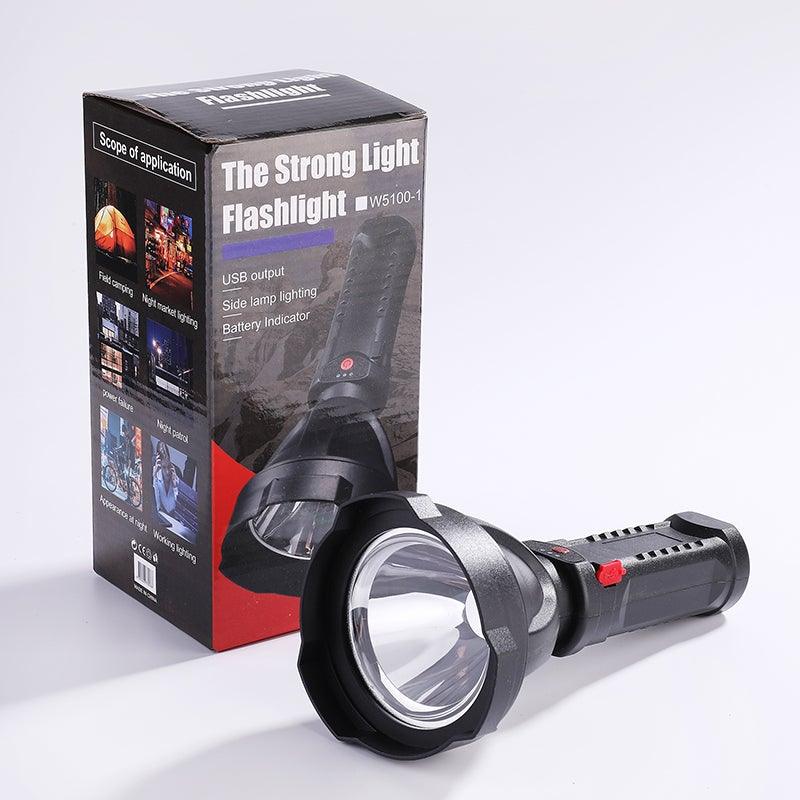 Rechargeable Adjustable USB LED Portable Rotary High Lumen Zoombale Super Strong Flashlight  Ultra-bright For Long-range  Outdoor  Camping Fishing Hiking Riding Walking Jogging Flashlight