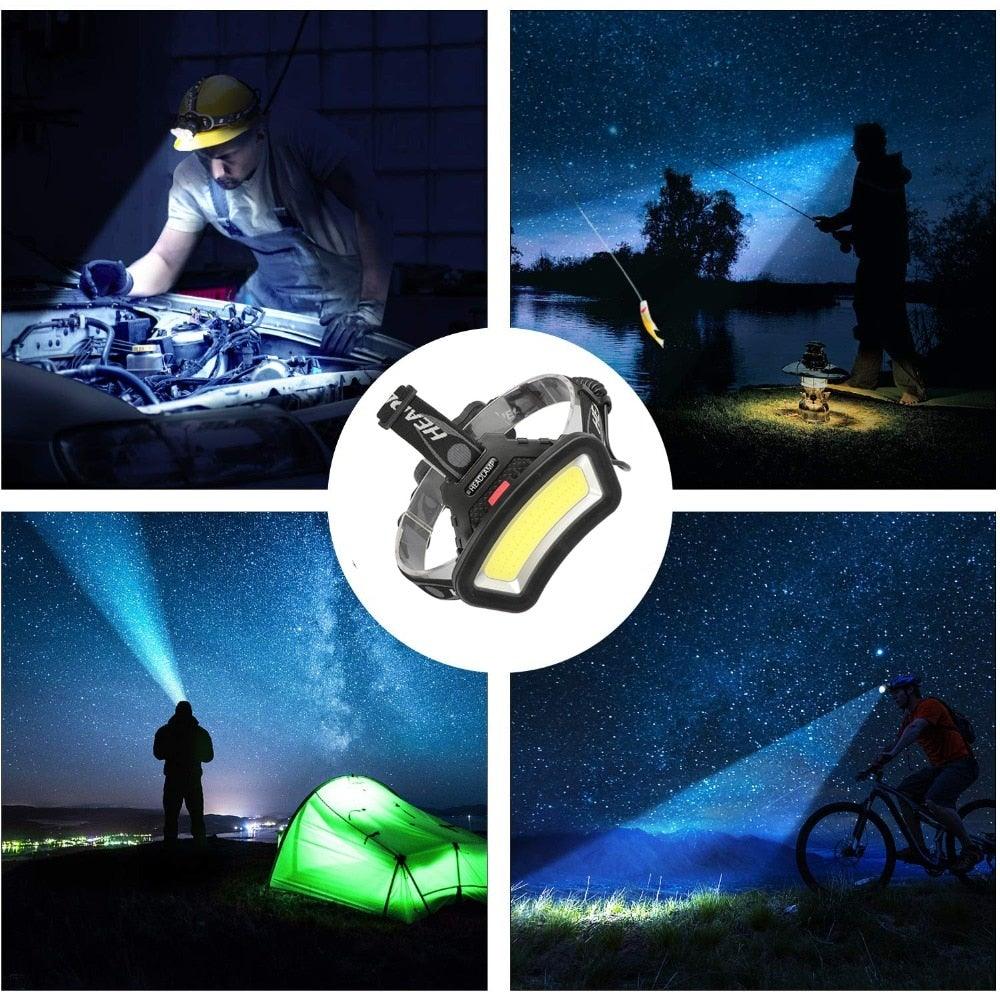 best rechargeable head flashlight Rechargeable Usb Headlamp 500m Long Range Waterproof Headlight Lightwe – winxwheels
