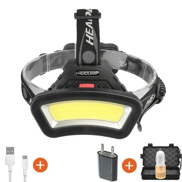 best rechargeable head flashlight Rechargeable Usb Headlamp 500m Long Range Waterproof Headlight Lightweight Flashlight Hight Lumens Adjustable Floodlight For Outdoor Searchlight