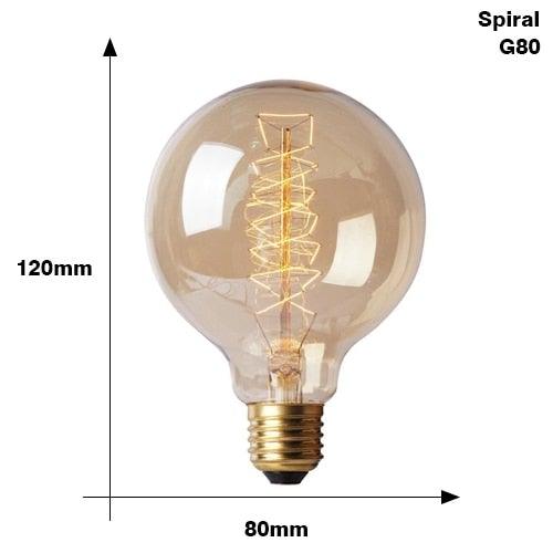 Retro Edison Light Bulb Vintage Edison Lamp Vintage Incandescent  Edison Light Bulbs Edison Filament Light Bulb Dimmable Warm White Different Shape Light