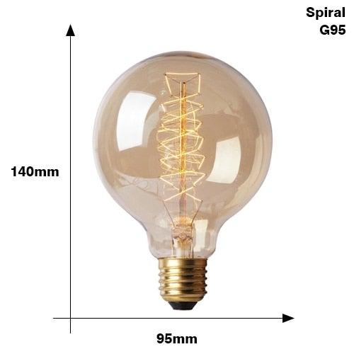 Retro Edison Light Bulb Vintage Edison Lamp Vintage Incandescent  Edison Light Bulbs Edison Filament Light Bulb Dimmable Warm White Different Shape Light