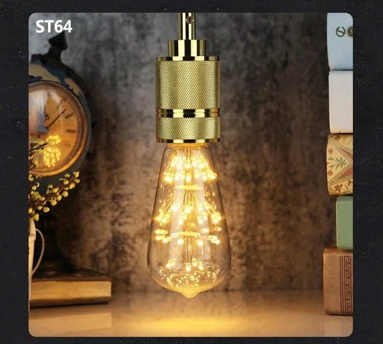 Retro Lamp Loft Industrial Decor Vintage Lamp Light Bulb Antique Vintage Style Light Amber Warm Dimmable Vintage Village Style Desk Light Creative Table Lamp