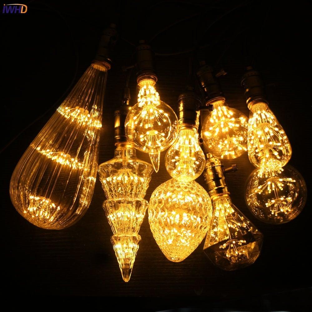 Retro Lamp Loft Industrial Decor Vintage Lamp Light Bulb Antique Vintage Style Light Amber Warm Dimmable Vintage Village Style Desk Light Creative Table Lamp